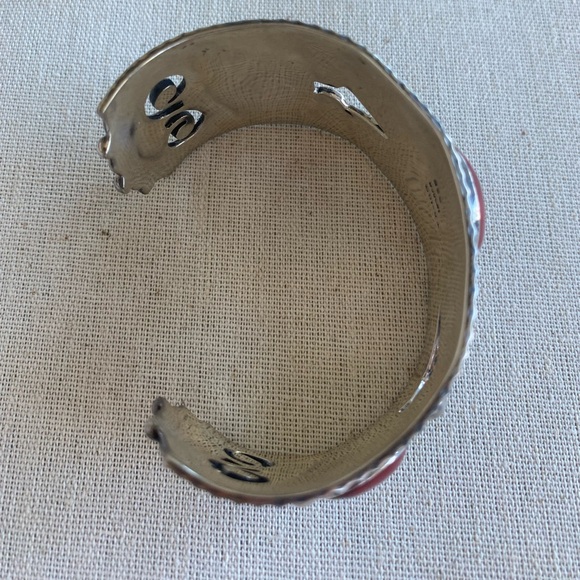 🦩🎄🥰 Host Pick 🥰🎄🦩 Silver & Carnelian Cuff Bracelet - Picture 8 of 14